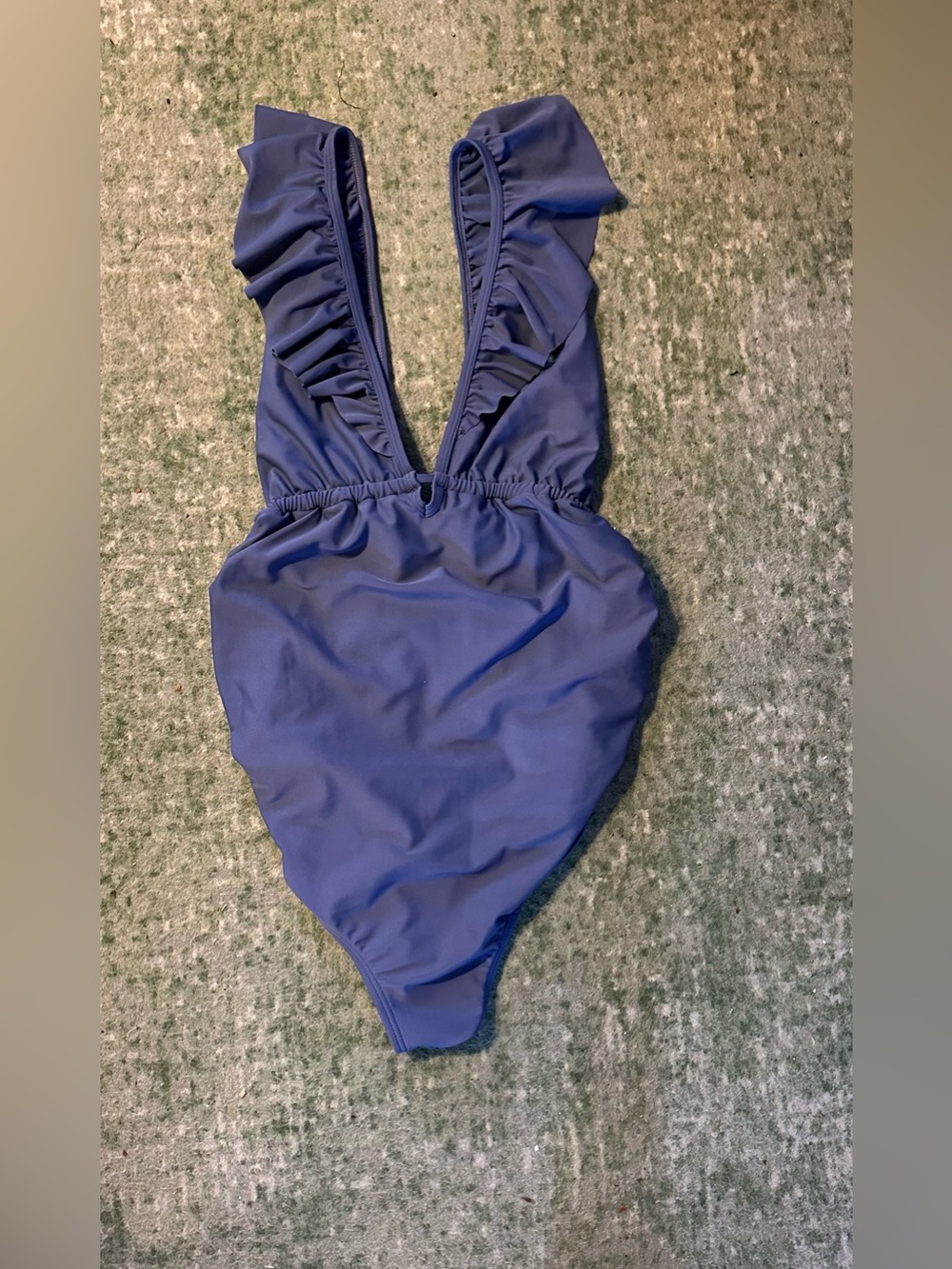 PINKBLUSH Maternity Bathing Suit. Ruffle Strap OnePiece.Periwinkle Blue.EUC (M) - Picture 6 of 10